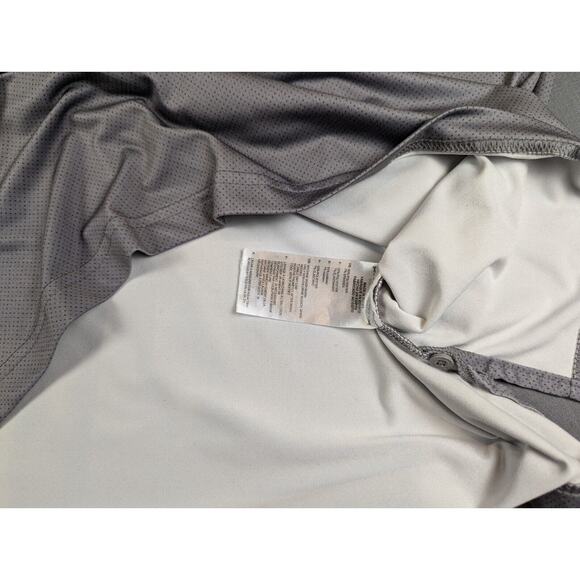 Adidas Golf Polo Shirt XL Men's Gray Short Sleeve Quick Dry Performance - Picture 8 of 10